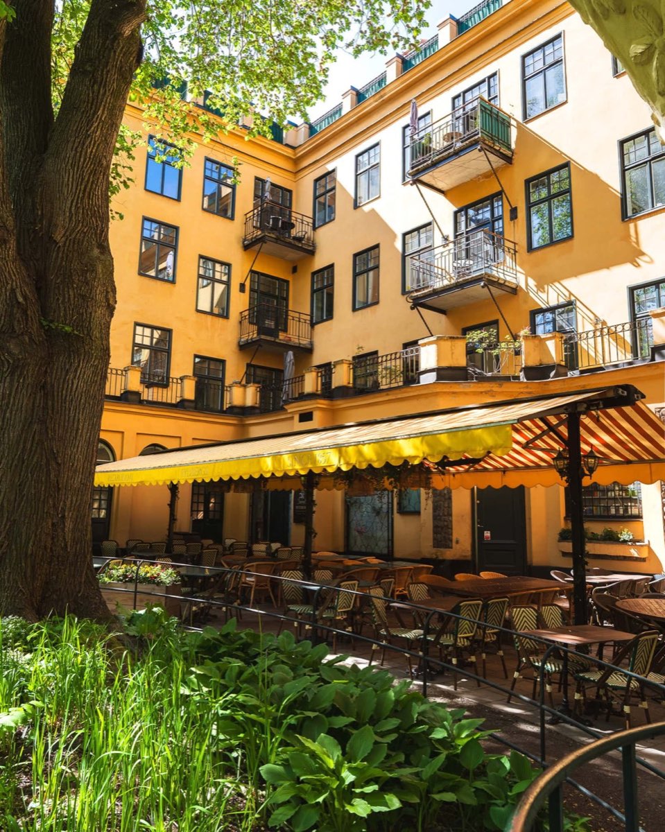 Innergården på Restaurang Rydbergs