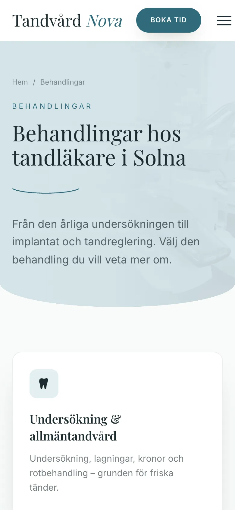 Behandlingar i mobilen